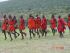 Maasai dancing, welcomed us to the cultural village.